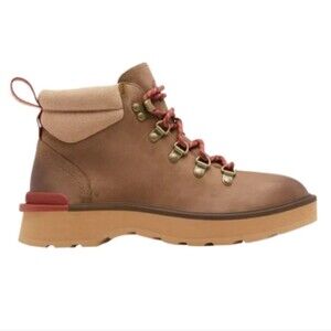 Sorel Hi Line Hiker Hiking Boots Tan, Brown & Red  Womens Size 6